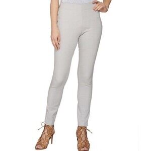 Attitudes by Renee Stretch Supreme Knit Pull-On Pants White Women’s Size 12 NWT